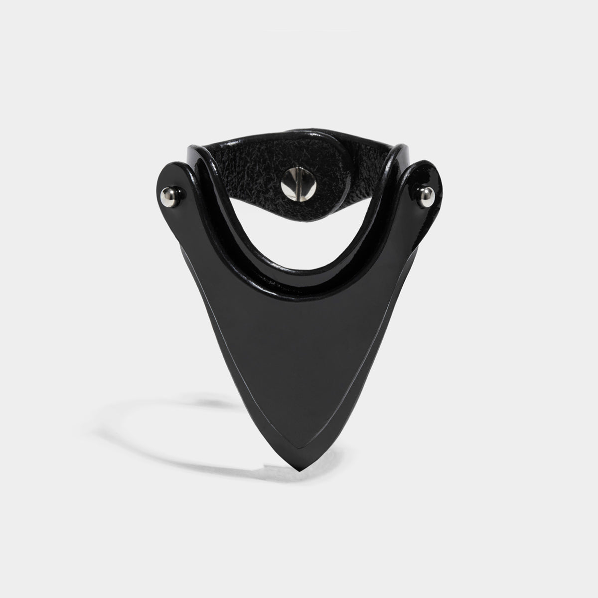 fleet ilya layered spike cuff patent black