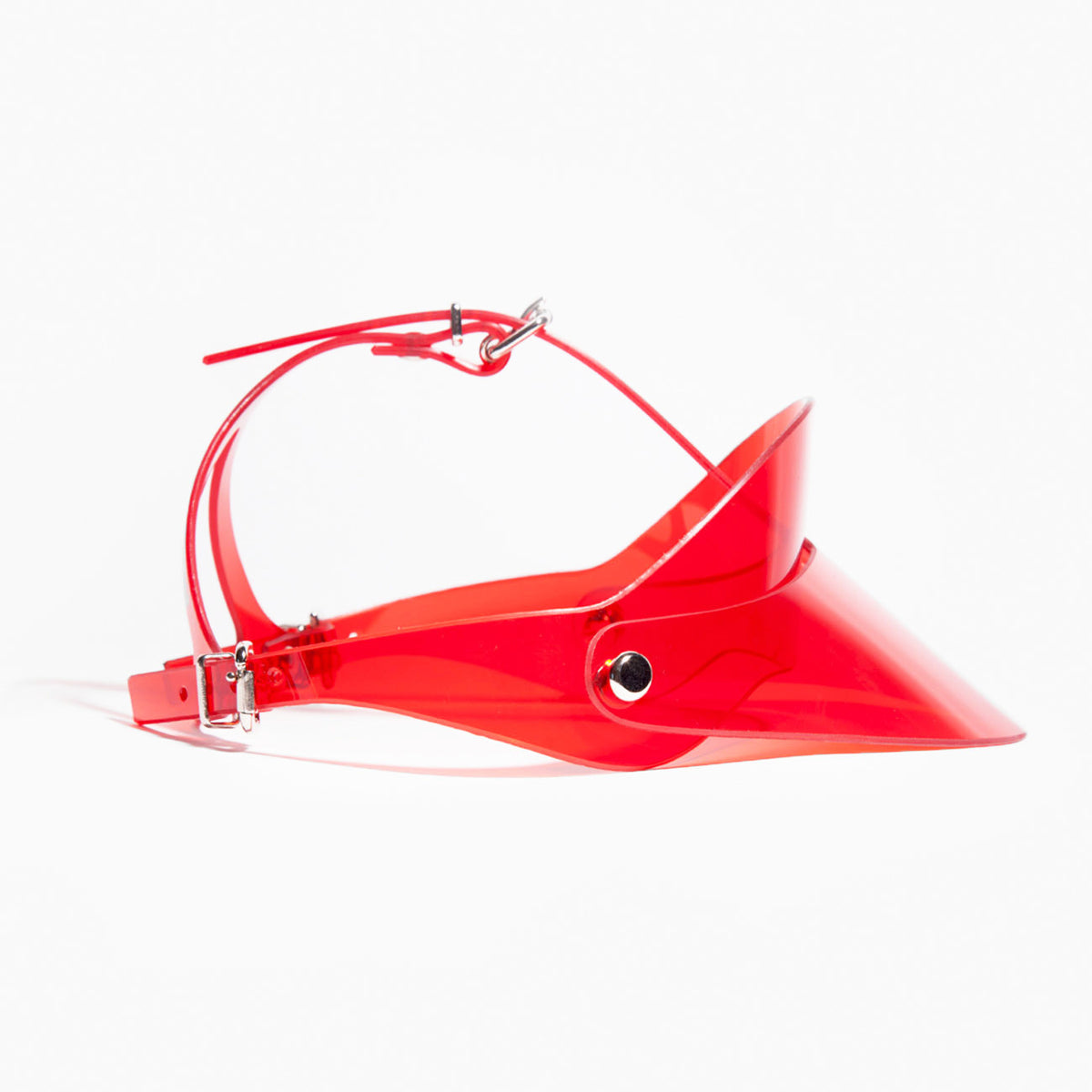 RACER BACK VISOR RED PVC