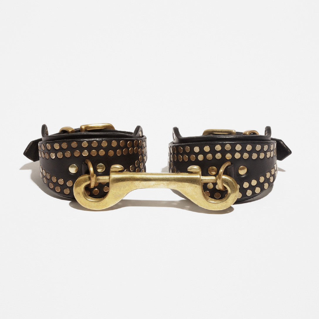 fleet ilya layered studded ankle cuffs