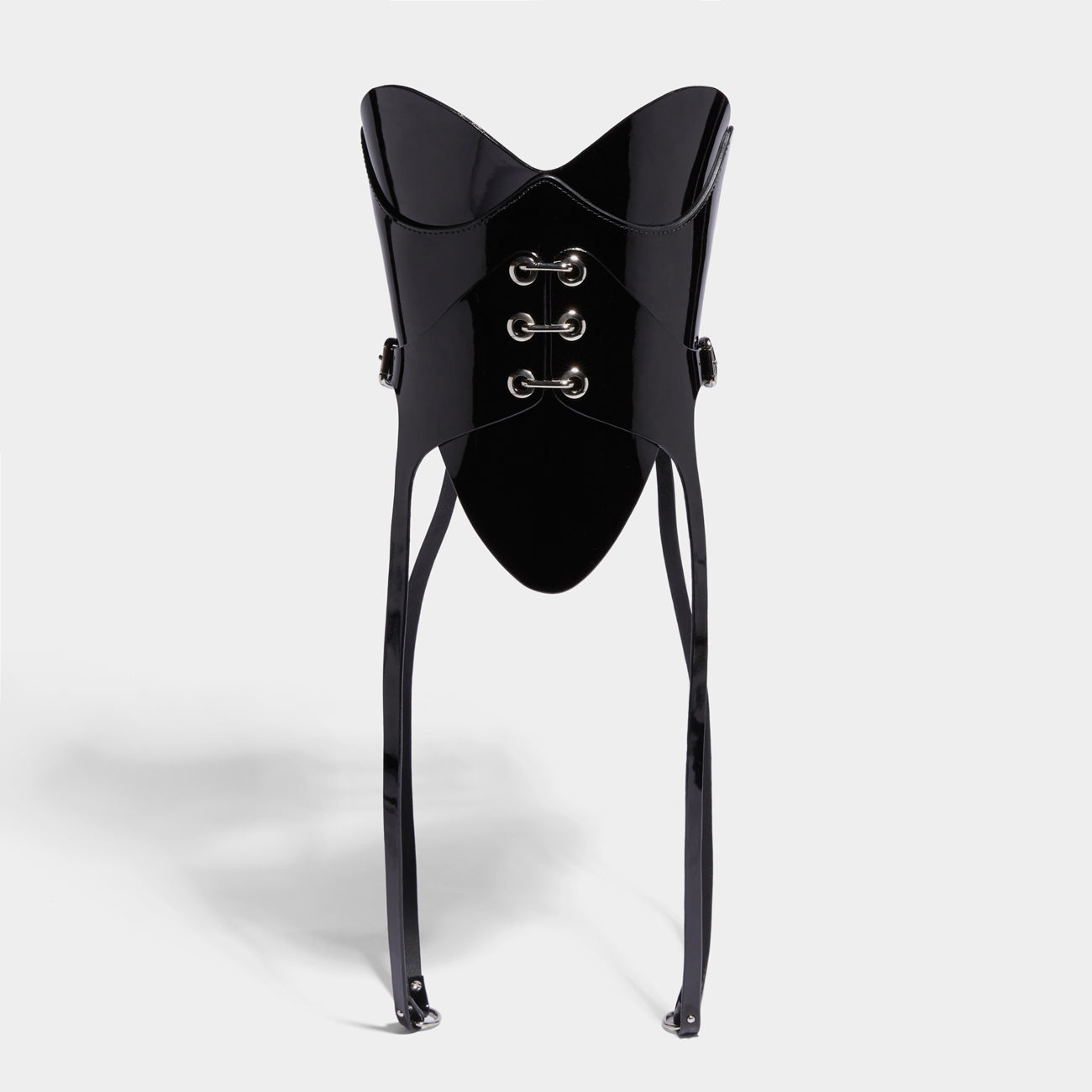 fleet ilya waspie bodice patent black