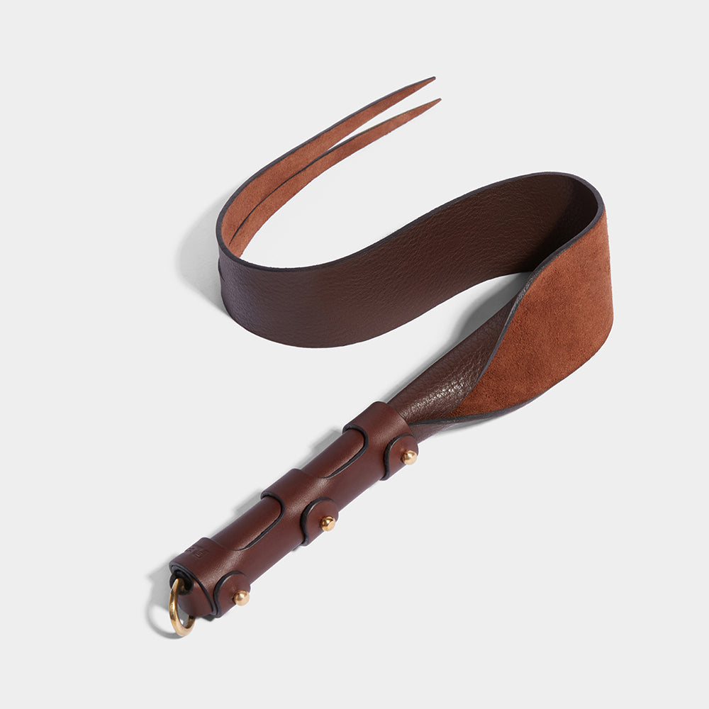 fleet ilya studded handle snakes tongue brown