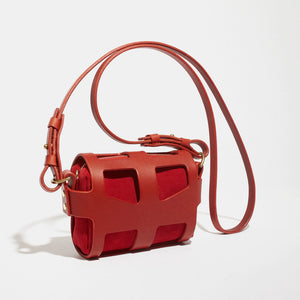 RED O-RING TINY CAGE BAG