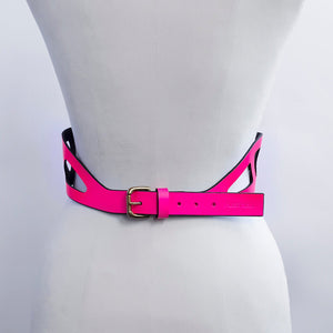ARCHIVAL CURVED CUT OUT BELT NEON PINK SIZE - SMALL | | Fleet Ilya