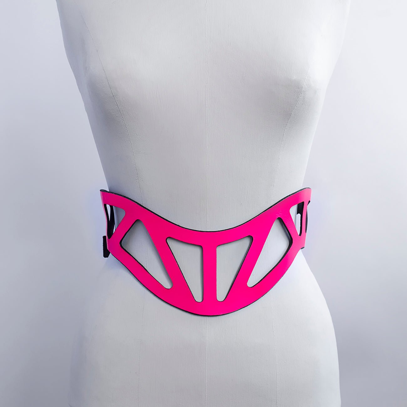 ARCHIVAL CURVED CUT OUT BELT NEON PINK SIZE - SMALL | | Fleet Ilya