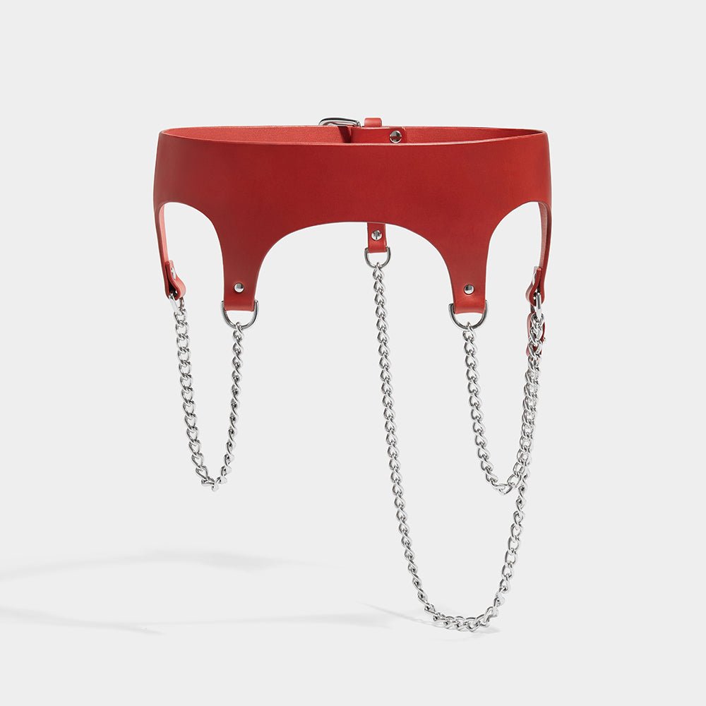CHAIN BELT RED | Womens Belts Autumn Winter | Fleet Ilya