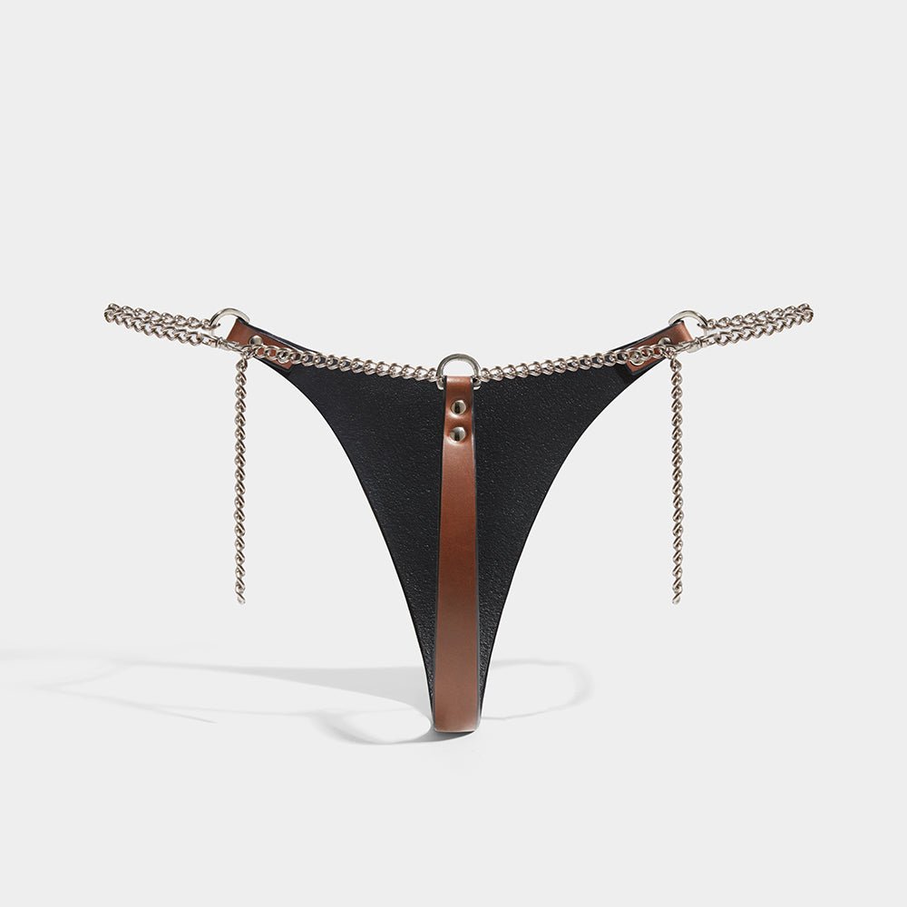 CHAIN THONG - BROWN | SPRING SUMMER 21 | Fleet Ilya