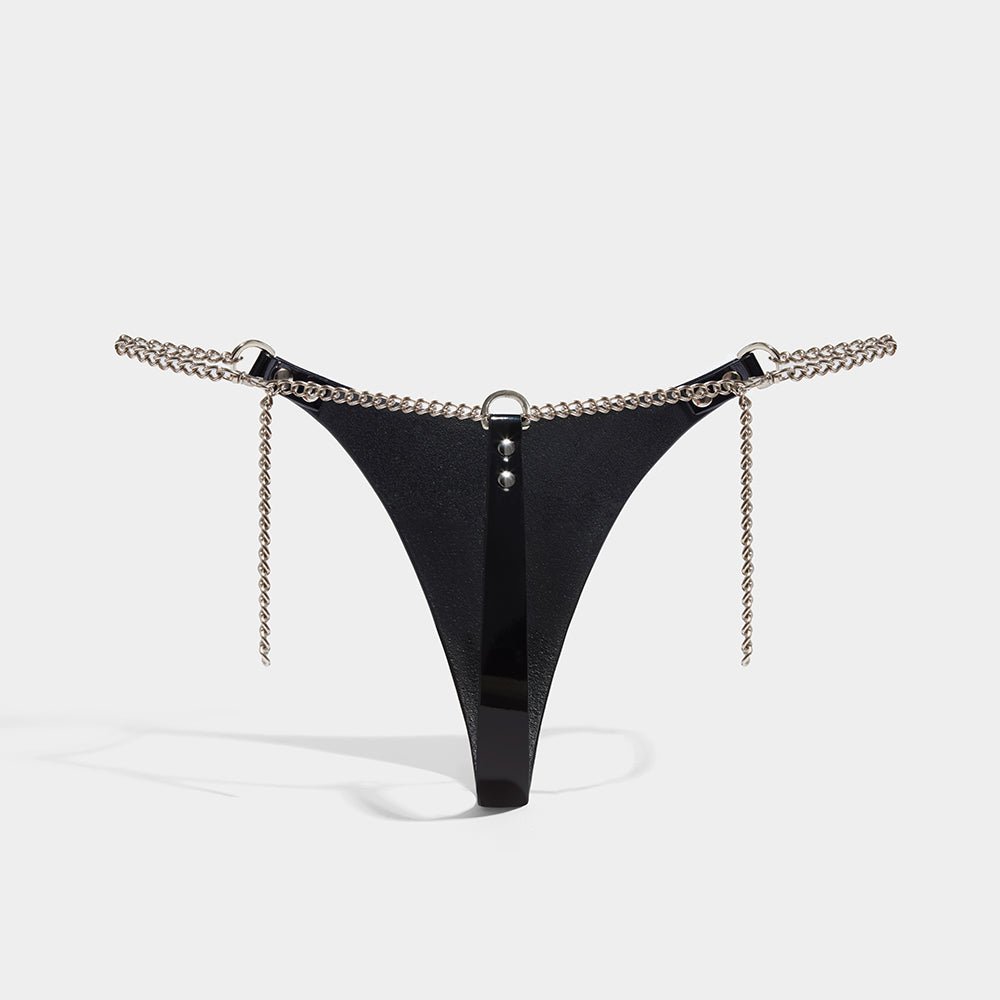 CHAIN THONG PATENT | Harnesses & Bodypieces Autumn Winter | Fleet Ilya