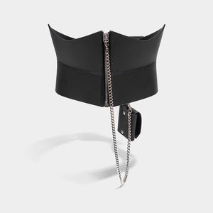 fleet ilya chain zip pocket corset
