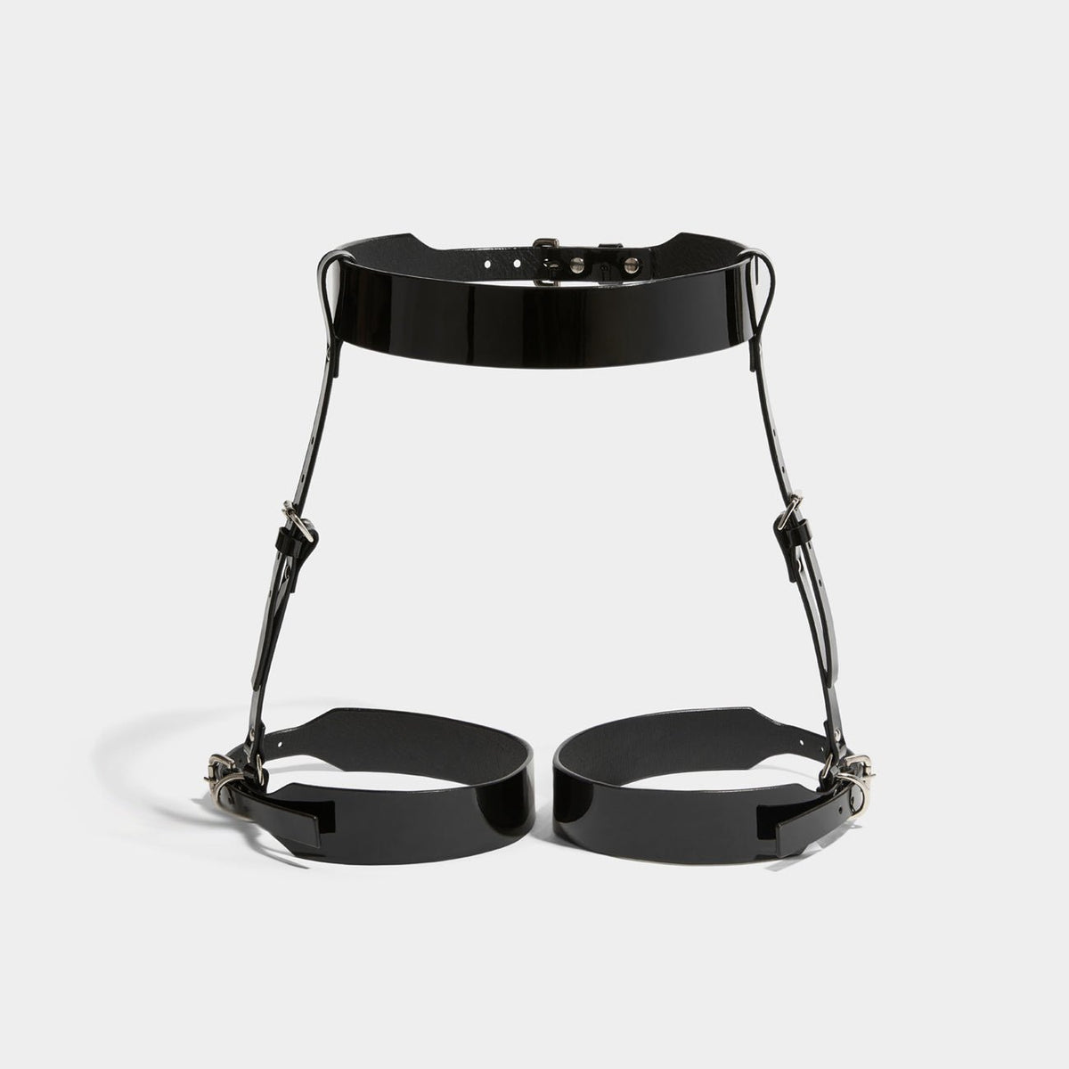 CLASSIC SUSPENDER HARNESS BLACK PATENT | Harnesses & Bodypieces Autumn Winter | Fleet Ilya