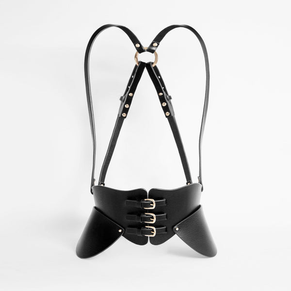 ジ*ラ様 FLEET ILYA CORSET HARNESS 黒Lブラス Corset Harness | Fleet Ilya