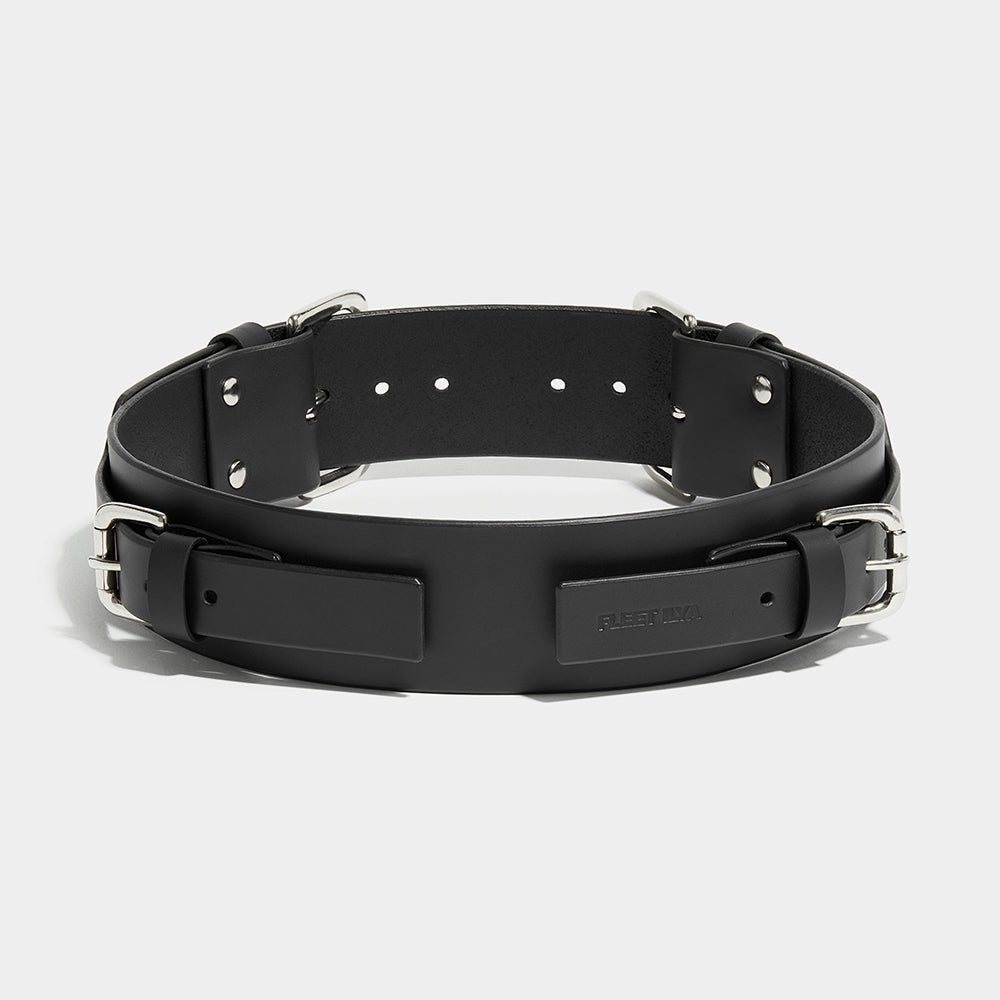 FOUR BUCKLE BELT - BLACK | Womens Belts | Fleet Ilya