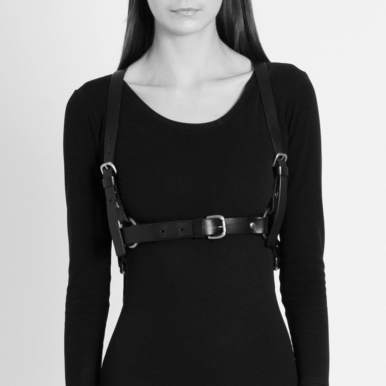 black leather harness backpack HARNESS BACKPACK BLACK | Signature Leather Accessories