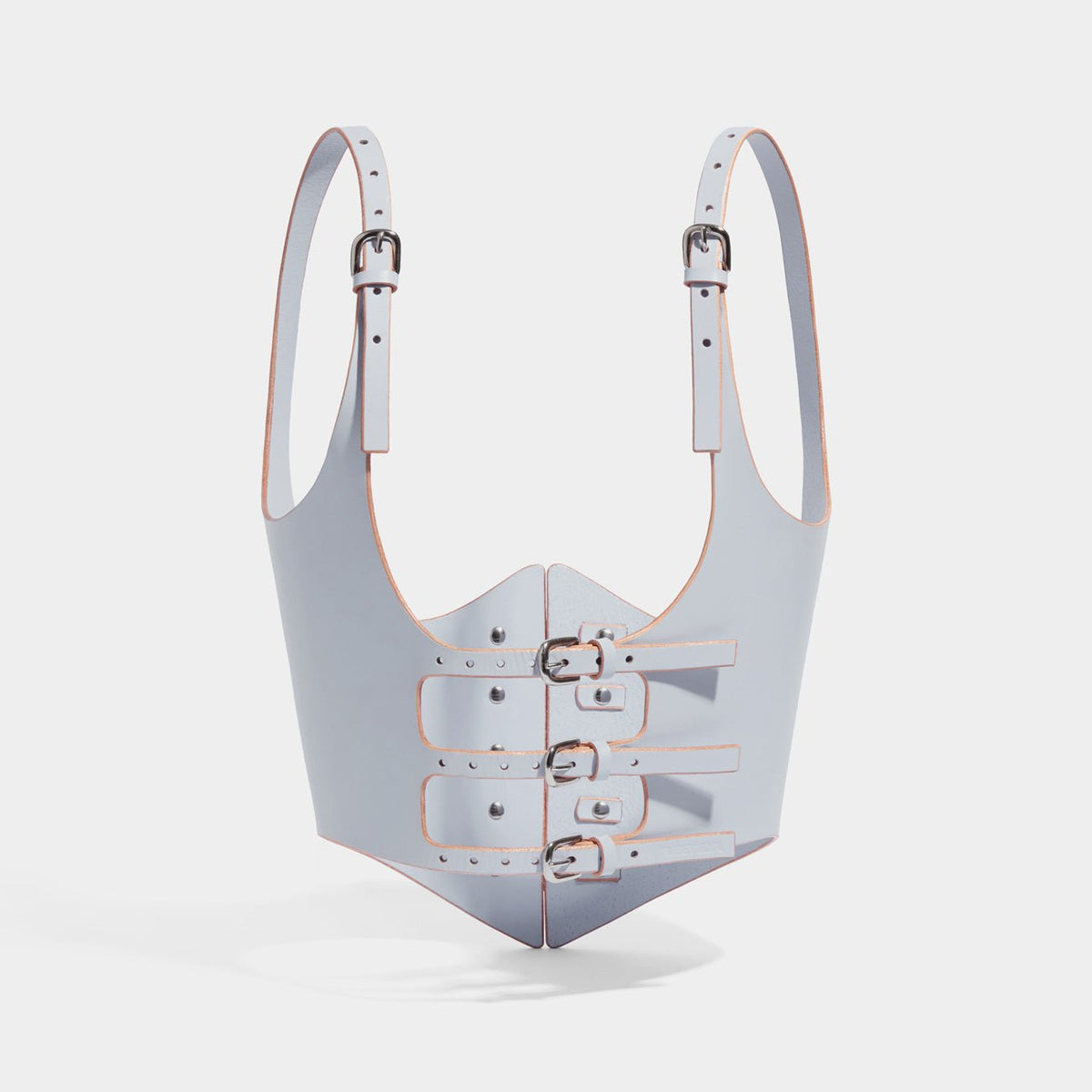 MULTI BUCKLE CORSET GREY | Corsets | Fleet Ilya