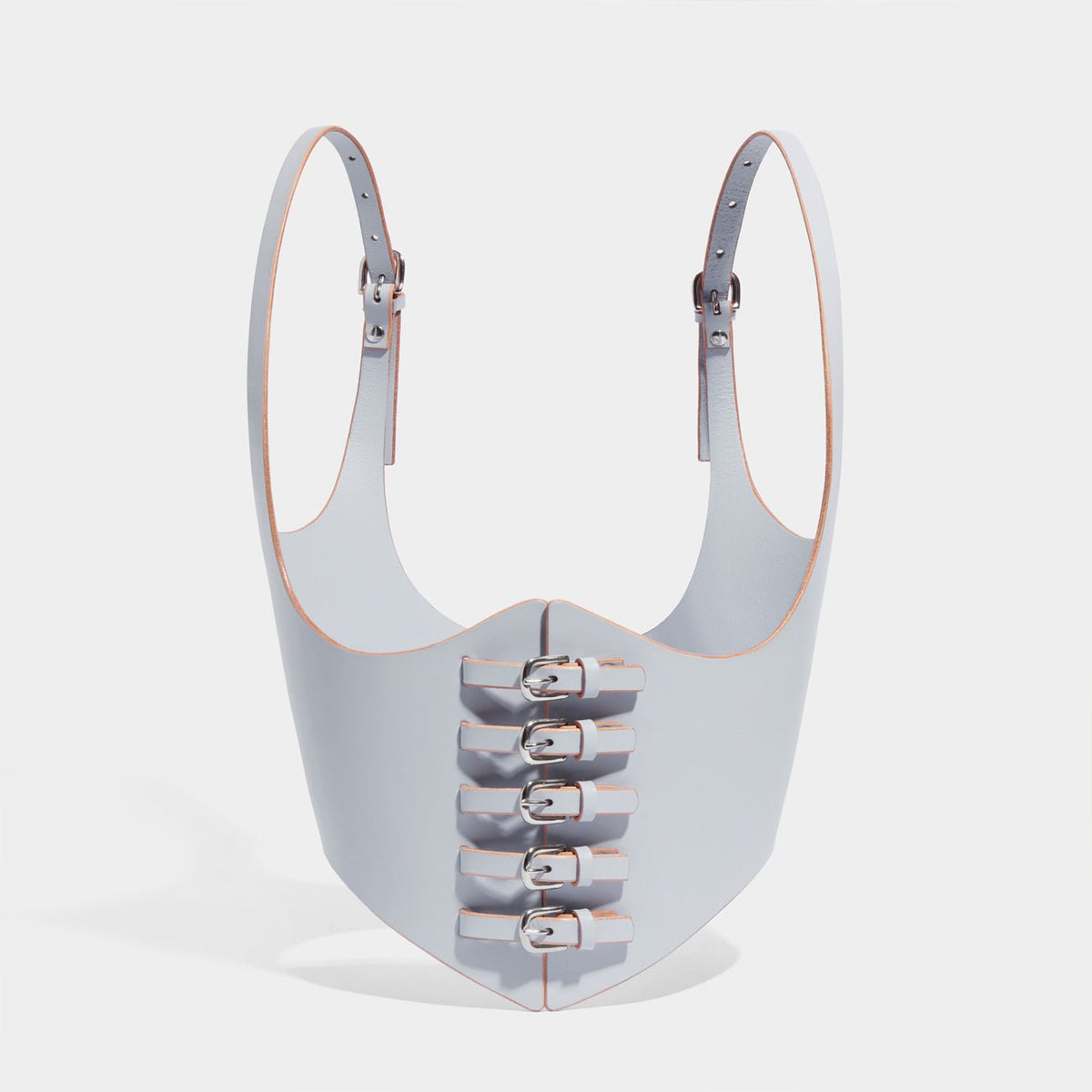 fleet ilya multi buckle corset grey