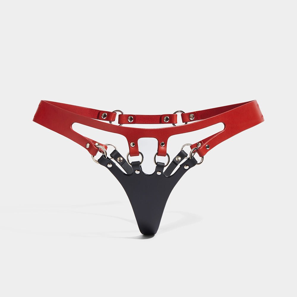 O-RING CUT OUT KNICKERS BLACK &amp; RED | Lingerie | Fleet Ilya