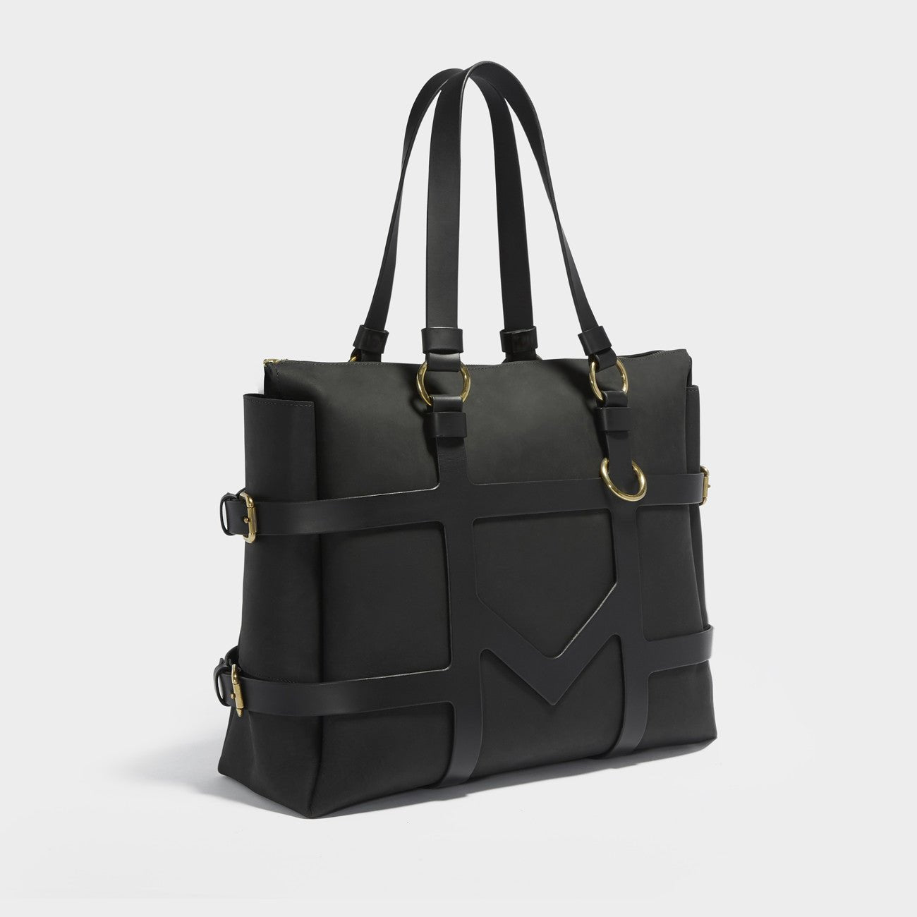 O-RING HARNESS TOTE BLACK | Womens Bags | Fleet Ilya