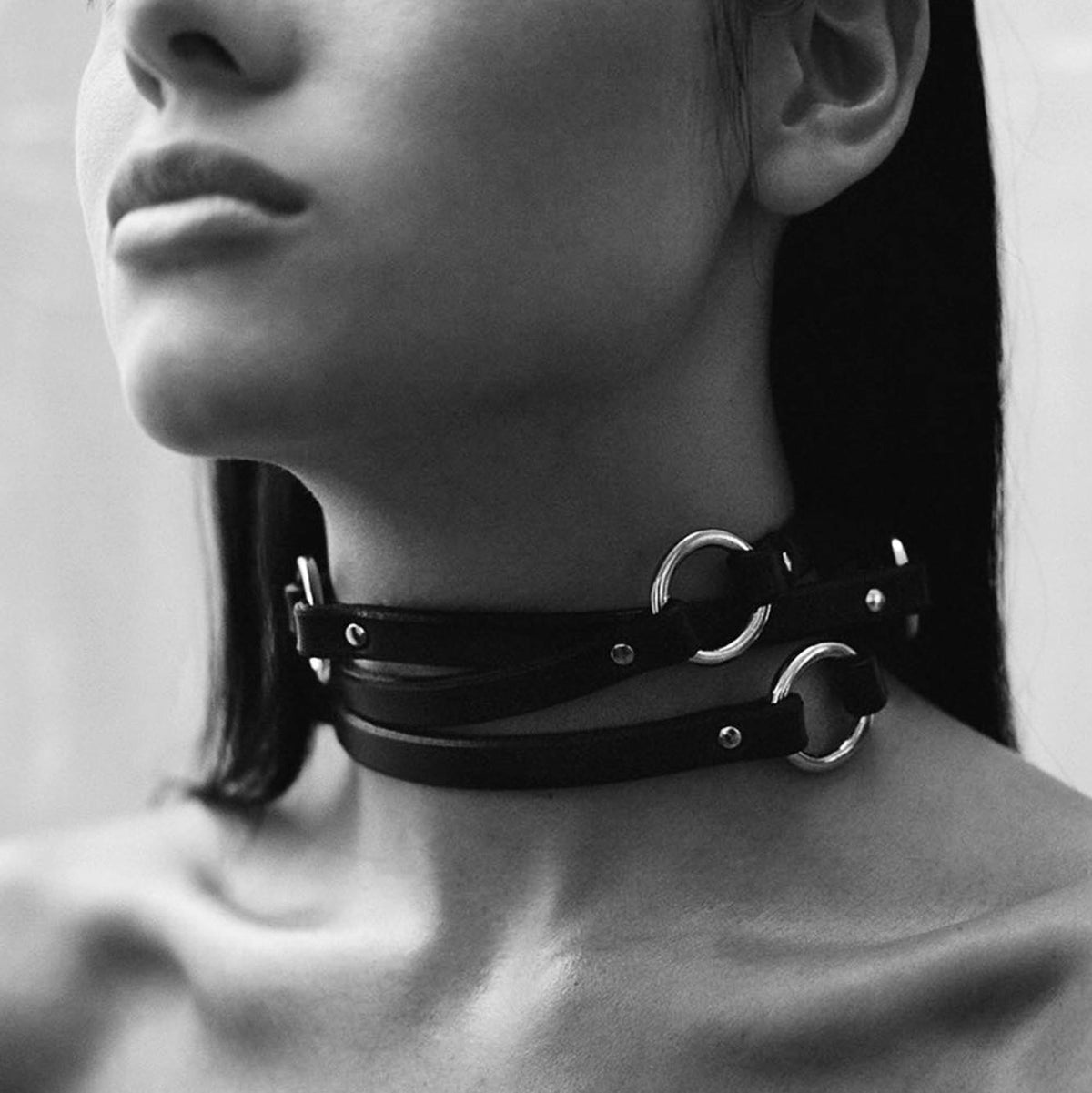O-RING WRAP CHOKER BLACK | Womens Jewellery | Fleet Ilya