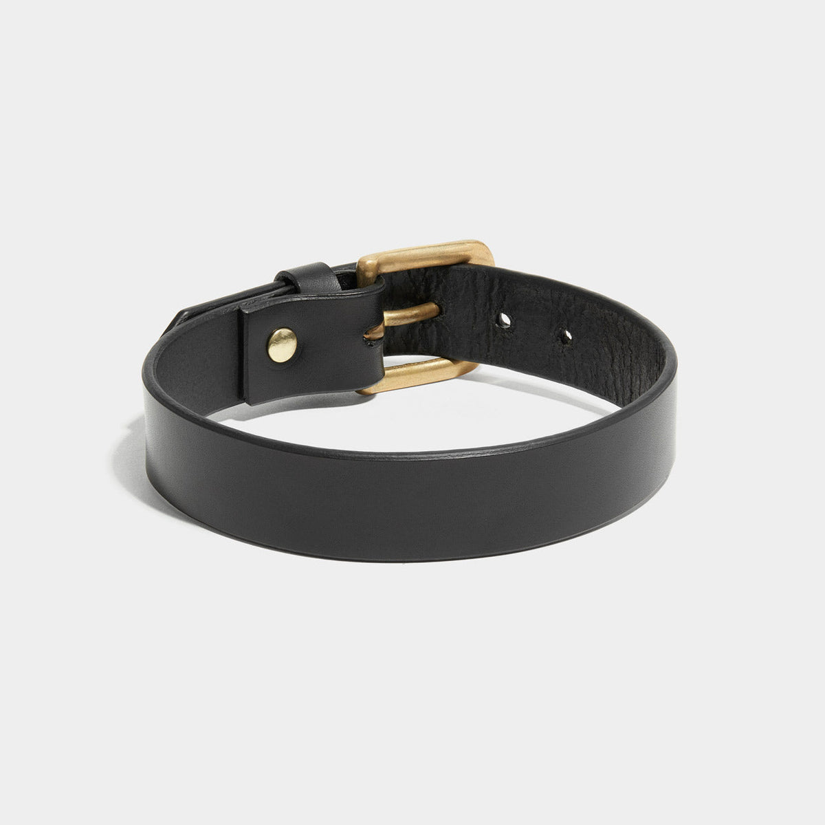 SIMPLE BUCKLE COLLAR BLACK | Mens Accessories | Fleet Ilya