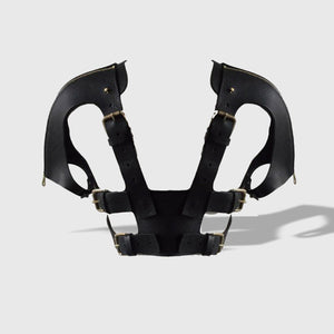 SLEEVED SOFT CUT OUT HARNESS BLACK | Harnesses & Bodypieces | Fleet Ilya