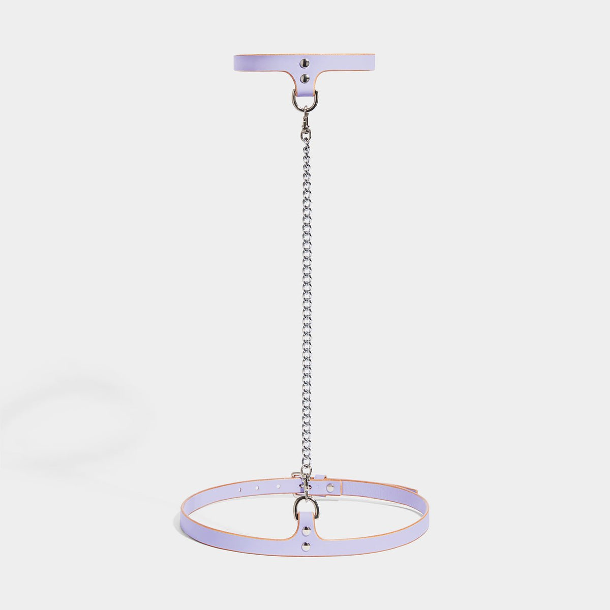 fleet ilya slim chain collar &amp; belt lilac