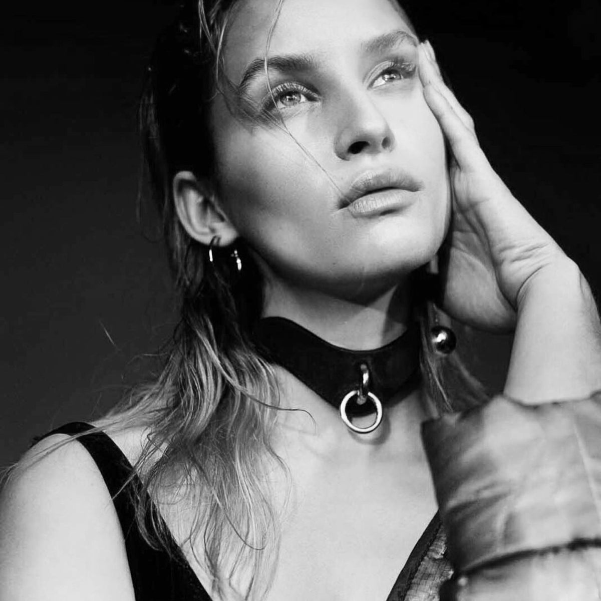 SLIM O-RING CHOKER BLACK | Womens Jewellery | Fleet Ilya