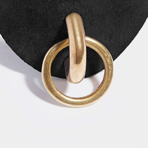 SLIM O-RING CUFF - BLACK | Womens Jewellery | Fleet Ilya