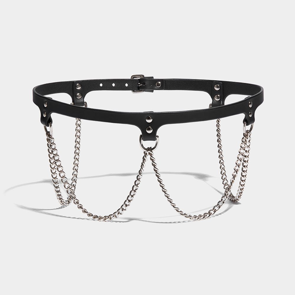 fleet ilya slim triple chain belt