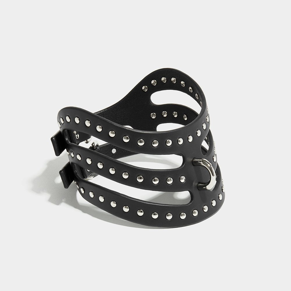 STUDDED CUT OUT POSTURE COLLAR | Collars | Fleet Ilya