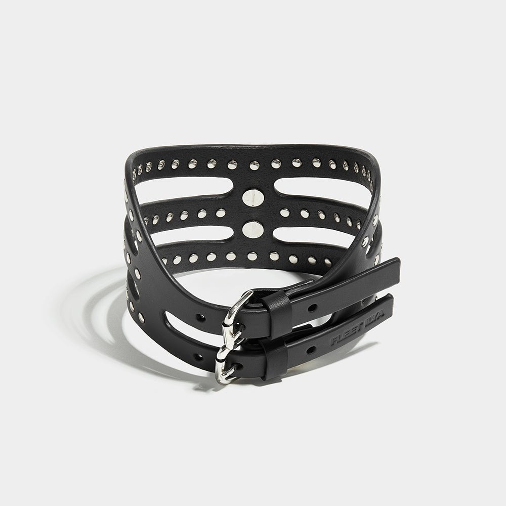 STUDDED CUT OUT POSTURE COLLAR | Collars | Fleet Ilya