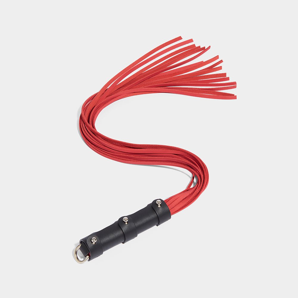 fleet ilya studded handle flogger red
