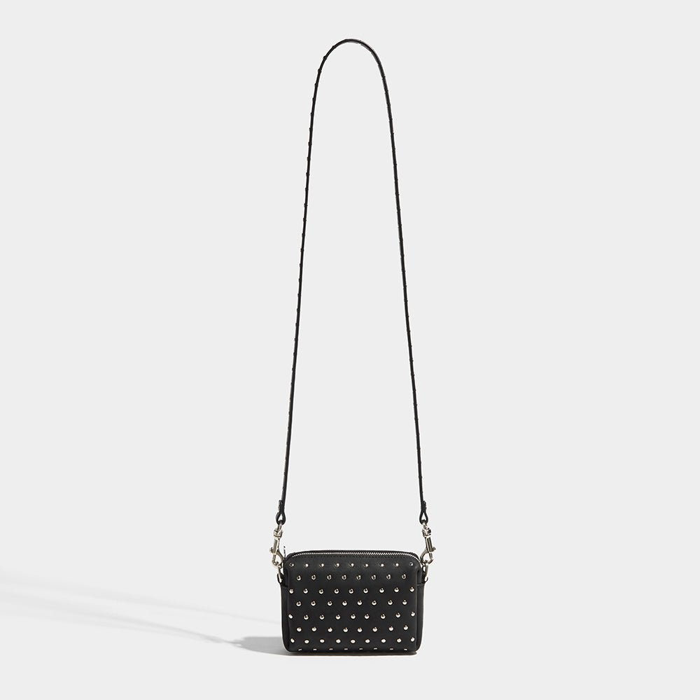 STUDDED POUCH BAG BLACK | Womens Bags | Fleet Ilya