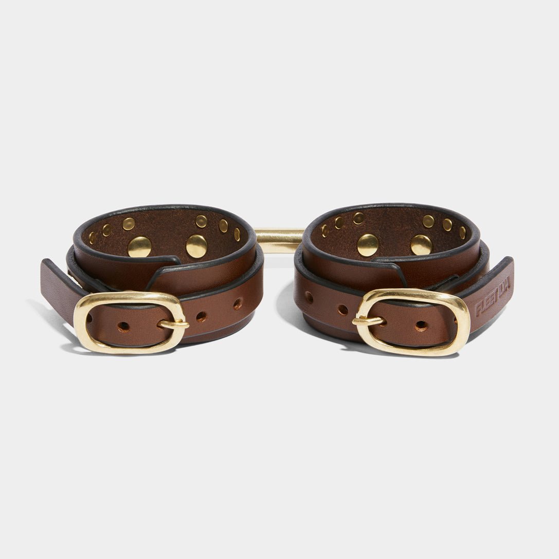 THIN STUDDED CUFFS BROWN | Cuffs | Fleet Ilya