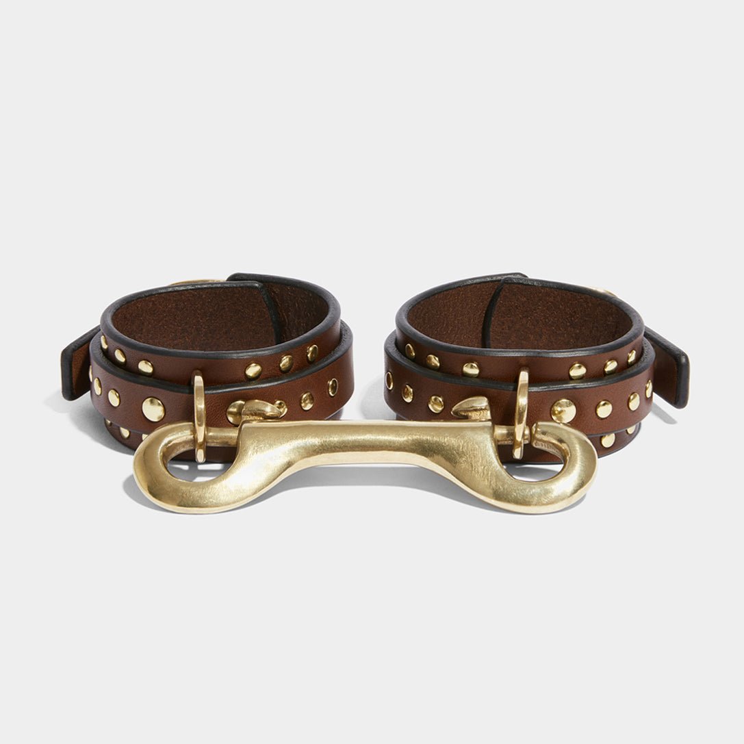 thin studded cuffs brown fleet ilya