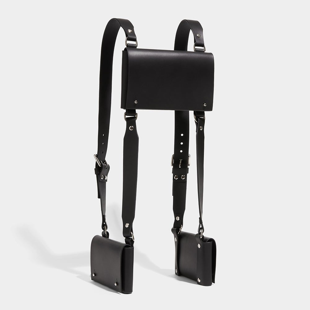THREE POCKET HARNESS - BLACK | SPRING SUMMER 21 | Fleet Ilya