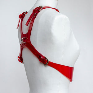 ARCHIVAL PVC TRIANGLE PIECE HARNESS RED S