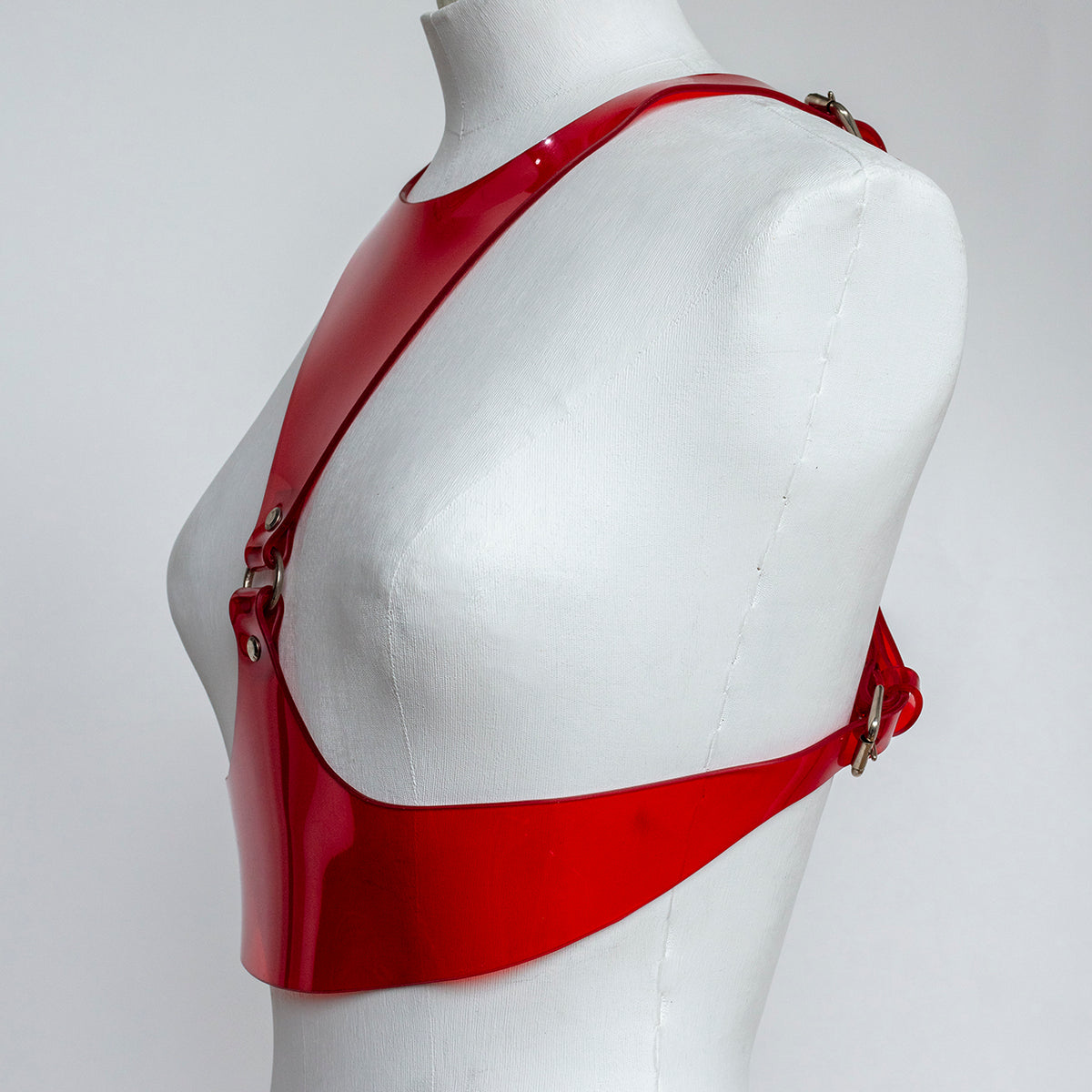 ARCHIVAL PVC TRIANGLE PIECE HARNESS RED S Fleet Ilya