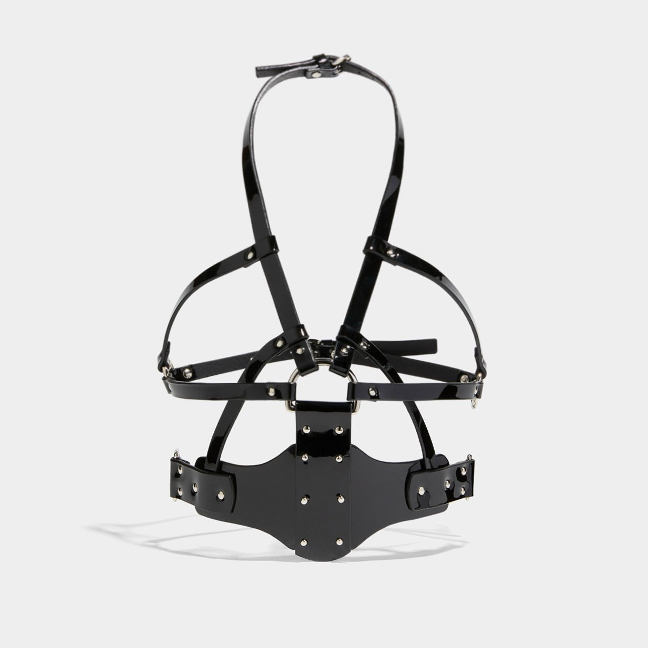 WEB BODY PIECE BLACK PATENT | Harnesses & Bodypieces | Fleet Ilya