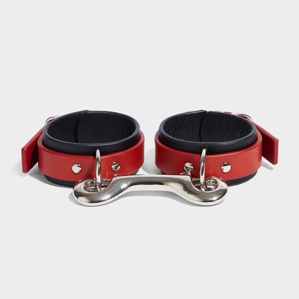 WING CUFFS BLACK &amp; RED - WRIST | Restraint Cuffs | Fleet Ilya