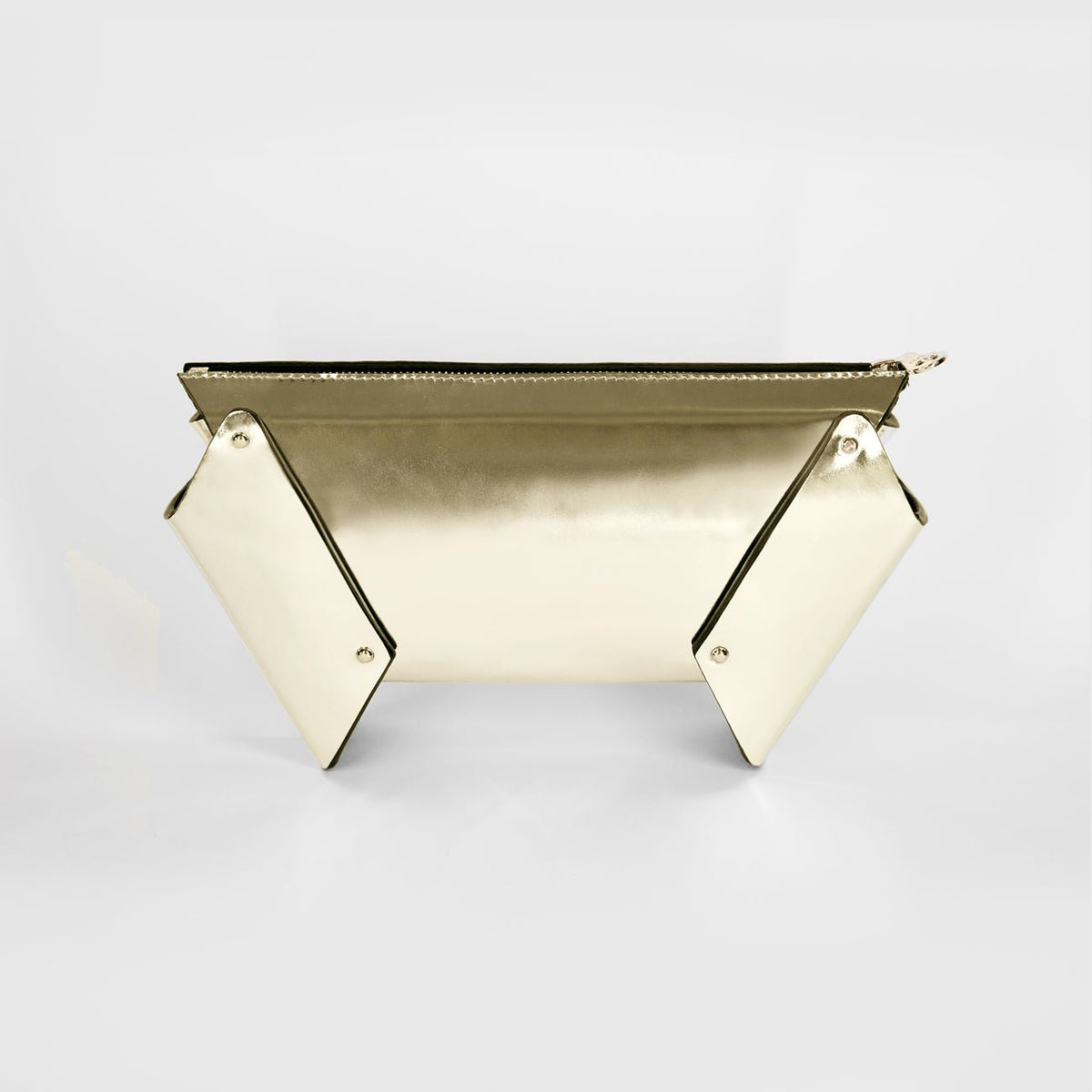 winged box clutch gold fleet ilya