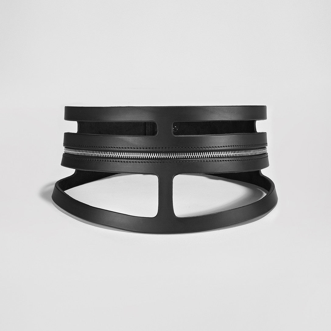 fleet ilya zip cutout peplum corset